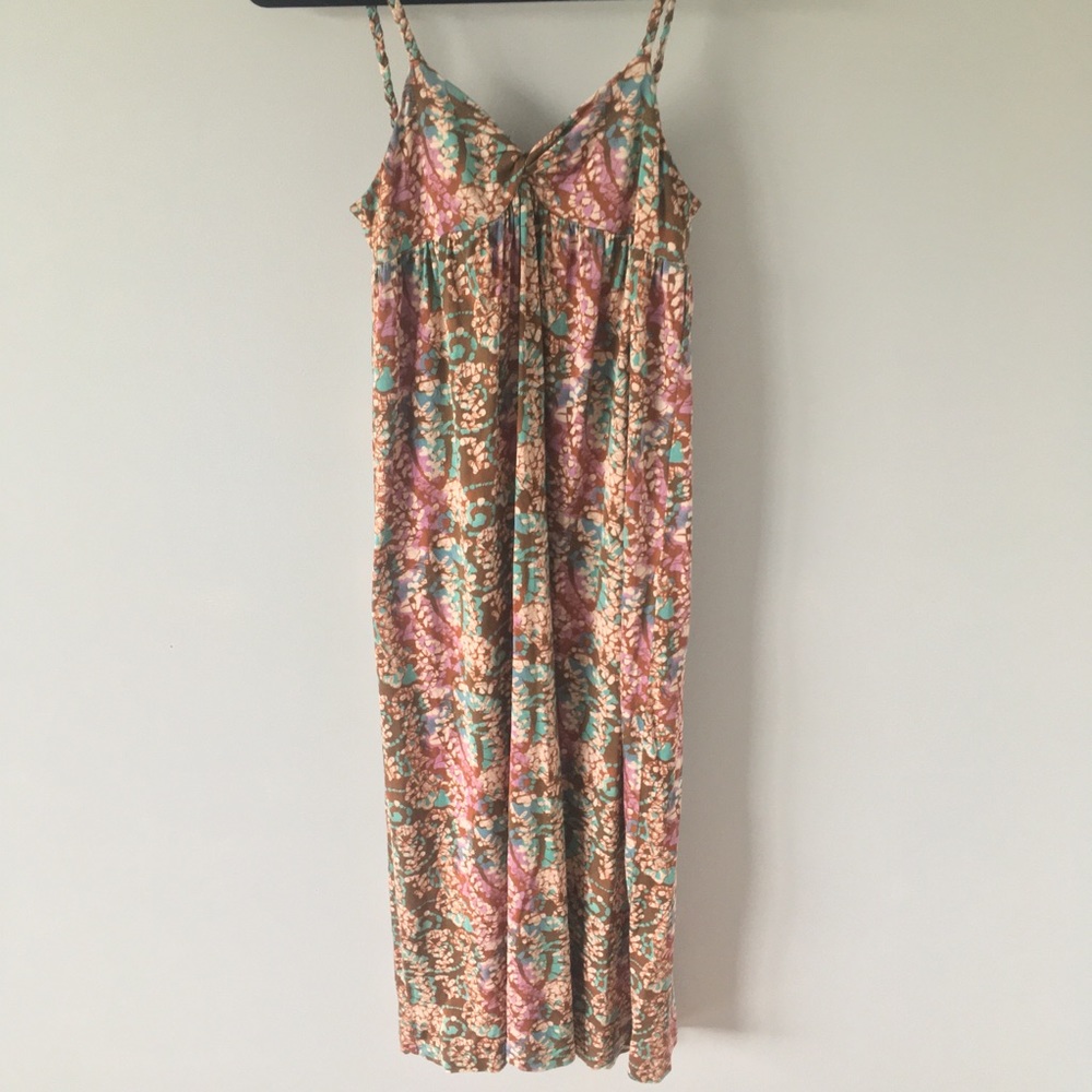 Vintage printed maxi dress